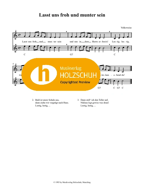 Lasst uns froh und munter sein